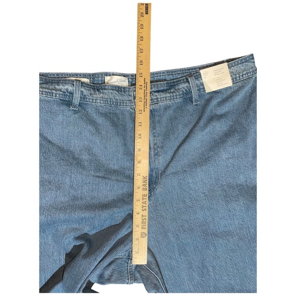 Universal Thread Jeans Women 22 Reg High Rise Sailor Wide Leg Ankle Gray Wash - Picture 10 of 12